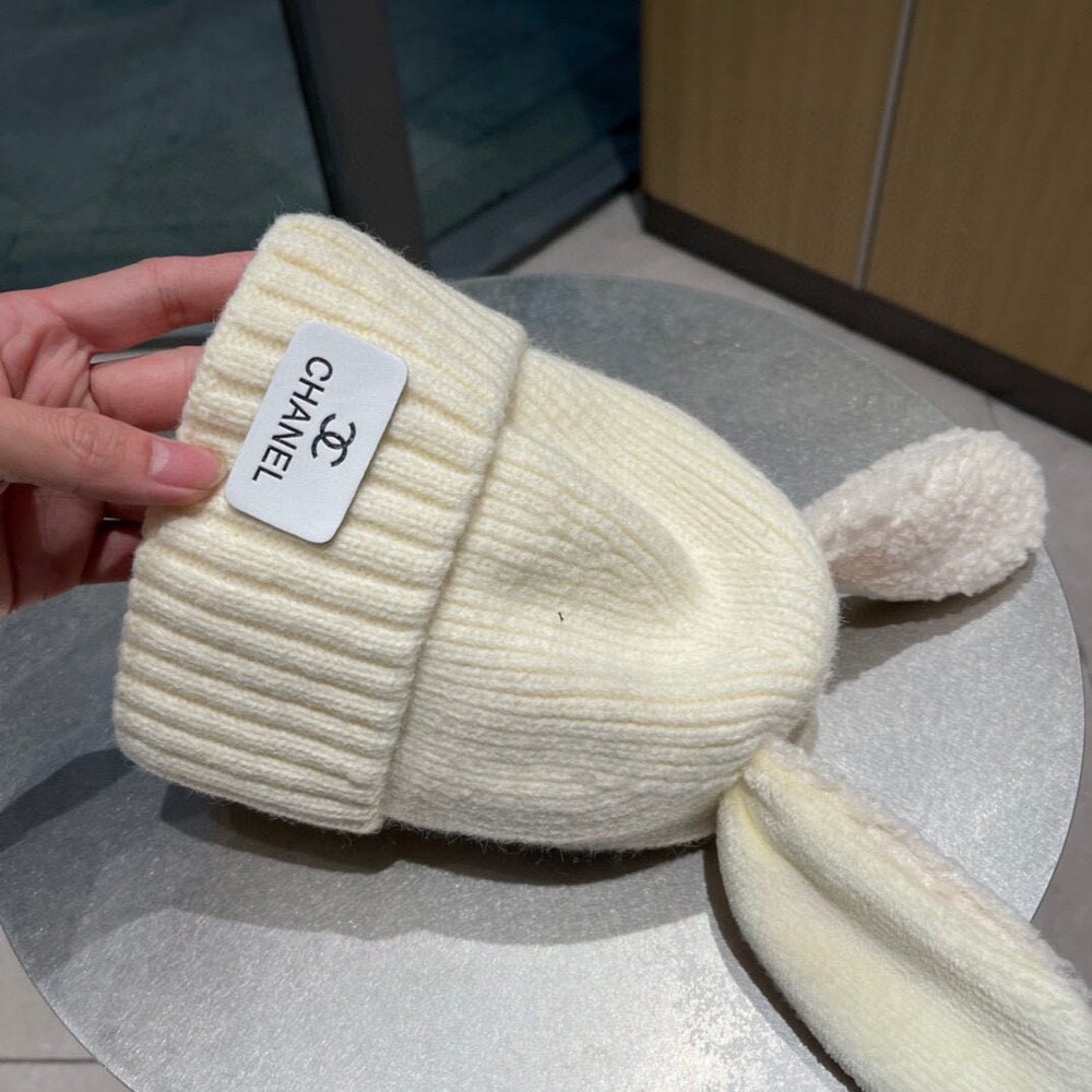 Chanel Teddy Ear Knit Beanie - Picture 2 of 7